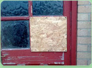 boarded up Skipton
